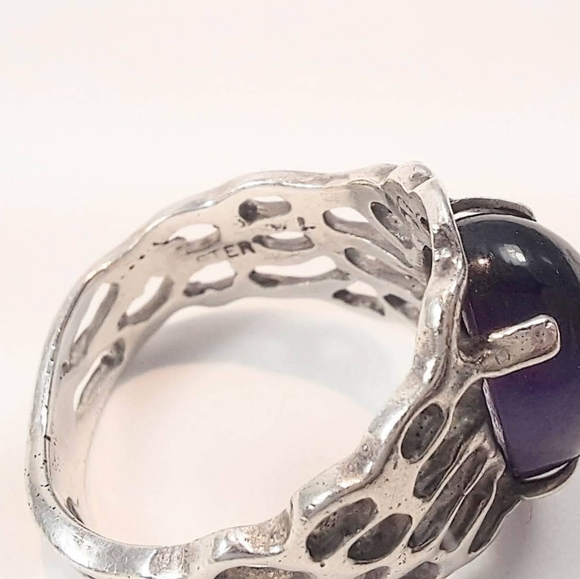 Sterling Silver Amethyst Ring - Picture 3 of 5